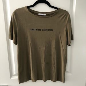 Zara Olive Tee
